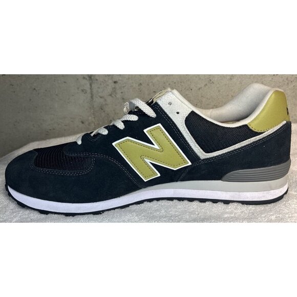 New Balance 574 Men's Shoes Sneakers ML574EO2 Black Tan Size 18 - Picture 4 of 7
